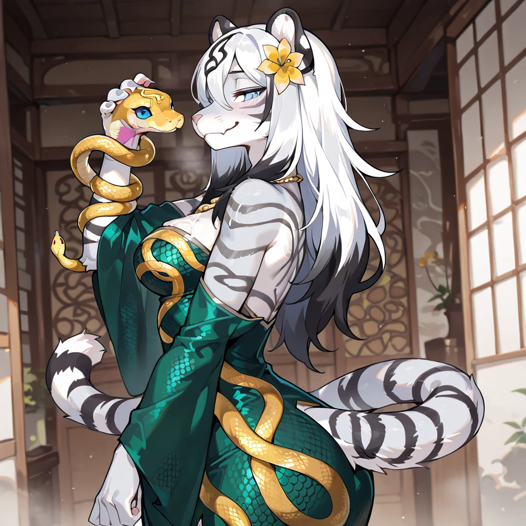Four holy beasts，（Green Dragon：1.1），White tiger，（Suzaku：1.1），（Xuanwu：1.1），Gorgeous and detailed CG illustration，Best Picture Quality，ultra high-detail，dynamic angle，Beautiful gesture，Green Dragon：Teeth and claws，White tiger：majestic-looking，Suzaku：Splendid feathers，Xuanwu：Fortitude and solemnity。
