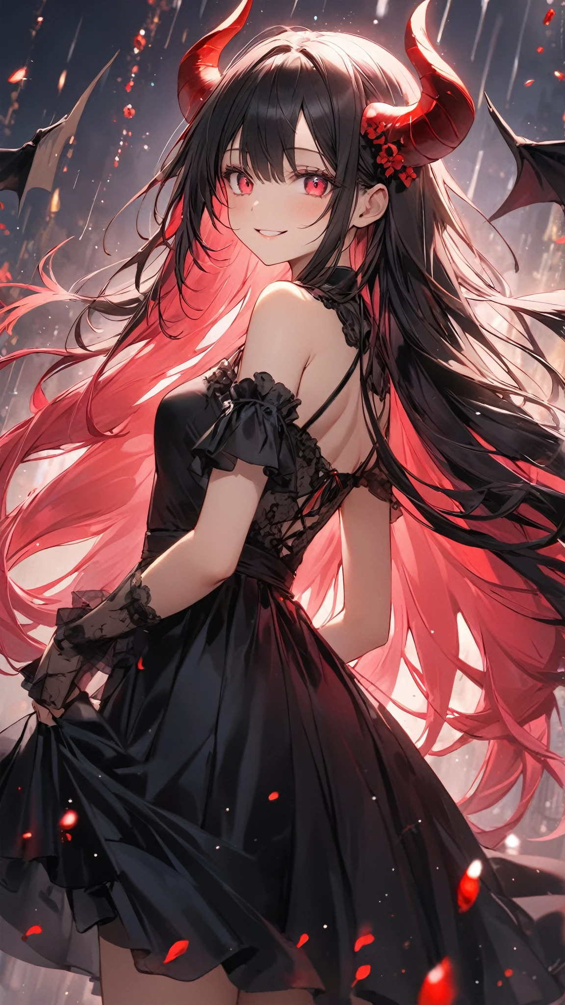 masterpiece, best quality,Anime style,1 Girl,Very long hair,Twin Tails,colorful_hair