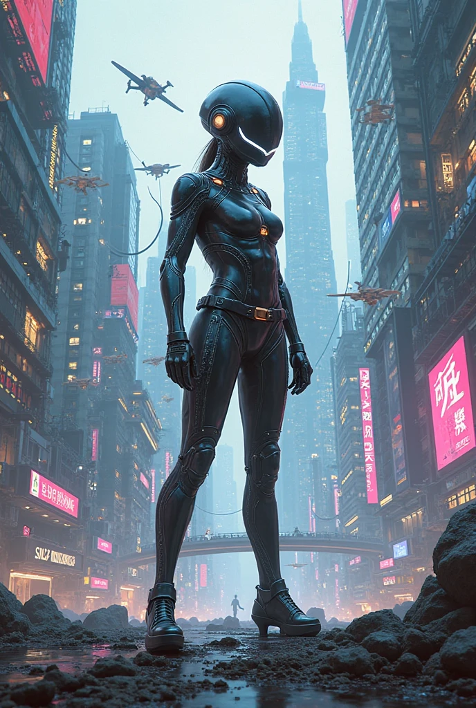 (yellow cyberpunk speed tactical suit:1) (1woman) dark theme :: focus on closeup face, serious face, cibetic visor, :: medium black hair, thick thighs :: ultra realistic futuristic speedster scifi cyberpunk athletic woman, black eyes, ((running in the middle of the street with yellow rays, cyberpunk, shadowrun, scifi high tech cyberpunk)) :: cool cyberpunk yellow speed combat suit :: natural lighting :: bokeh :: 8k :: best quality :: masterpiece :: insanely detailed:1.5