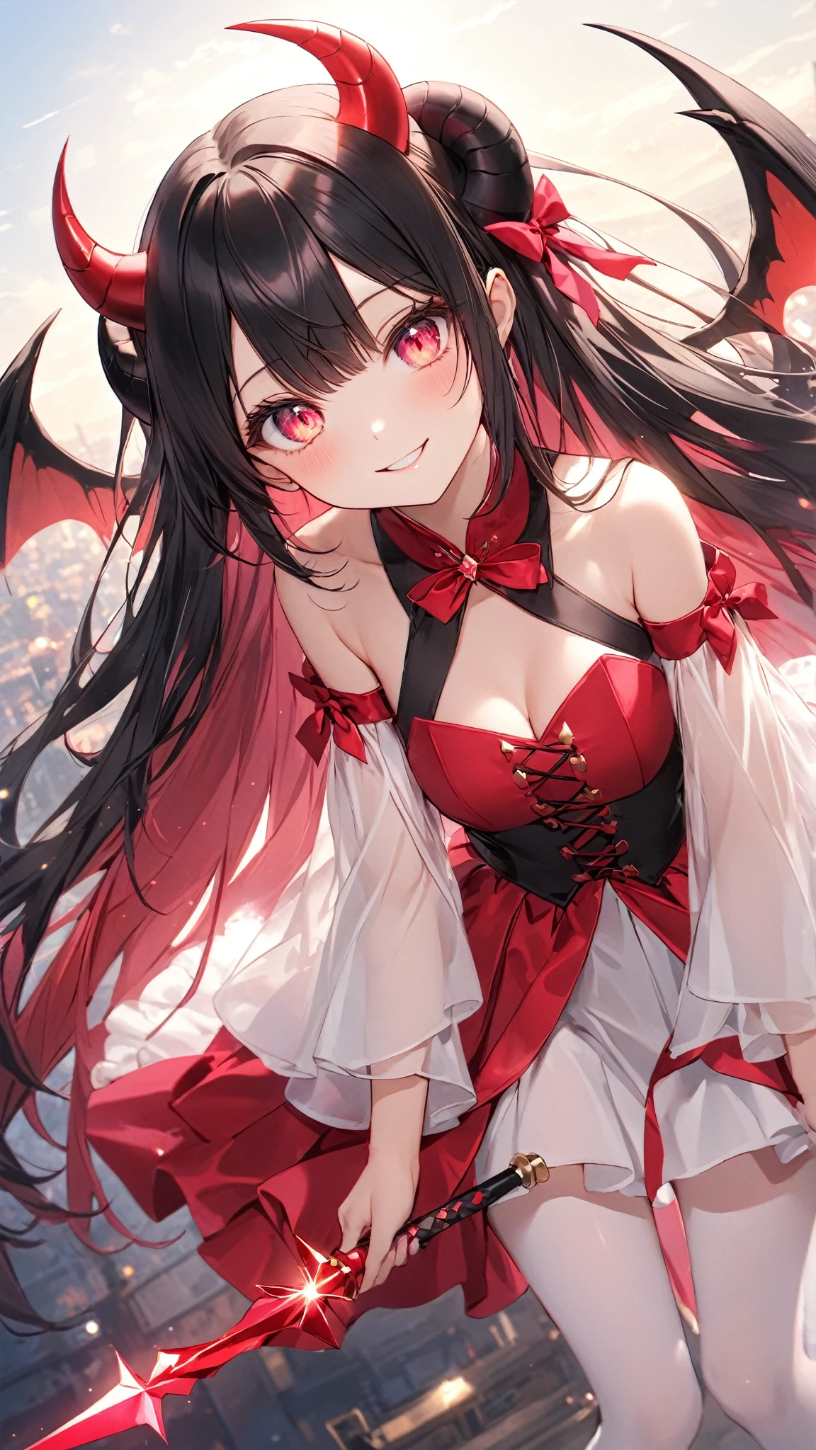 highest quality、Succubus、smile