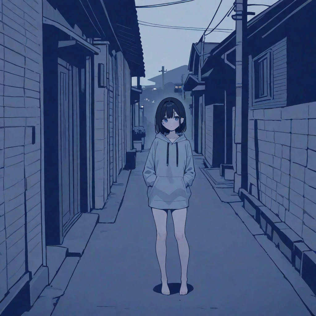 beautiful girl, slender, boyish, very short hair, brown hair, (wear a white long-sleeved T-shirt), (white bikini panties) , Perfect hands, Perfect body, sit against the wall, one Knee , (bare foot), ((looking away)), relaxing, ((Exquisite detail)), Very finely crafted fingers(((10 fingers))), (Full-body showcase), (Show your whole body), (No logos on background), (No logo), (taken from below),