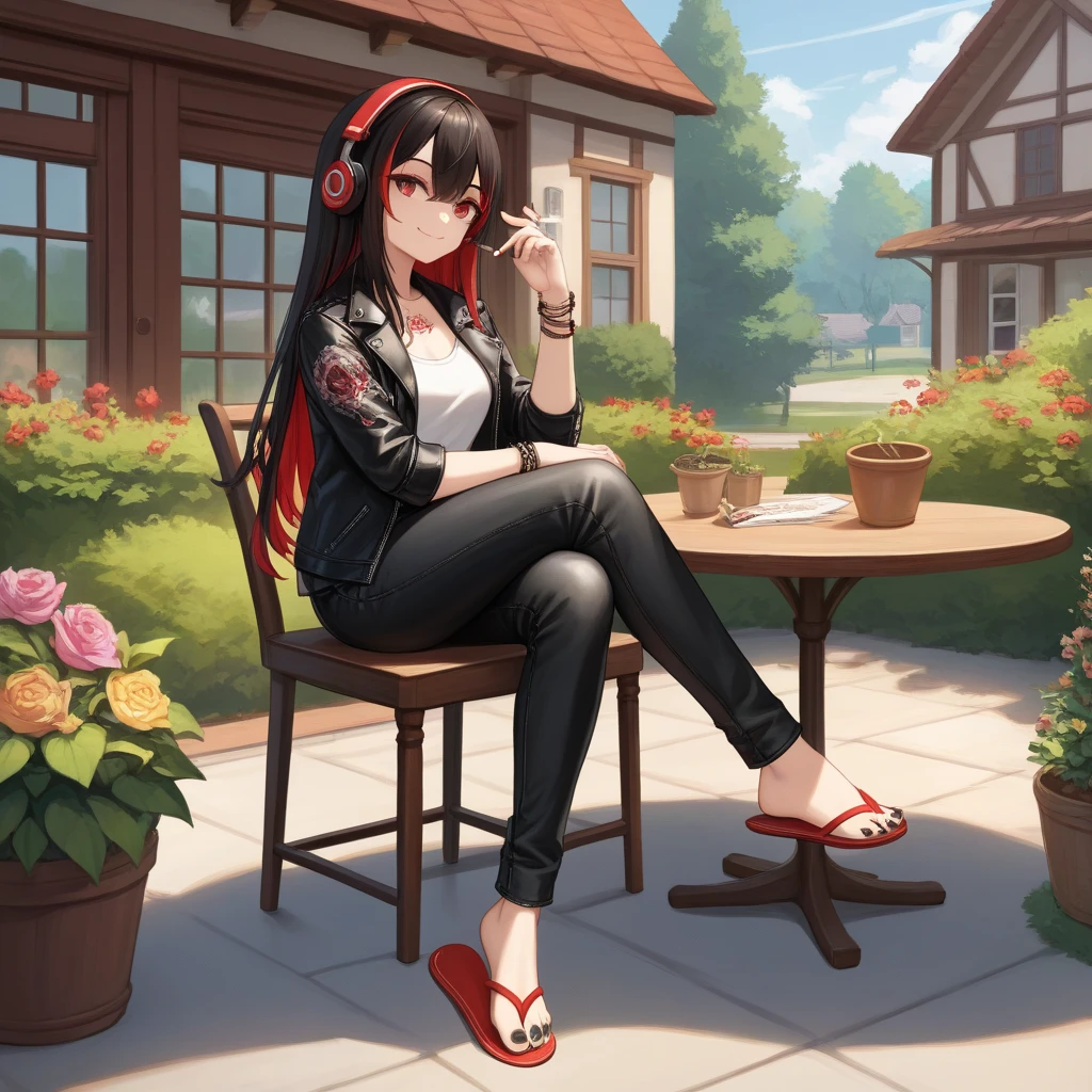 (masterpiece, Highest quality: 1.2),One person, Tifa Lockhart, Final Fantasy, White crop top, Elbow pads, Fingerless gloves, suspenders, Pencil Skirt, White T-shirt, Sexy look, Short skirt, mini skirt, Pencil SkirtThe expression of a kiss,Wet pink and white sexy lips,Eating a banana,Full Body Shot
