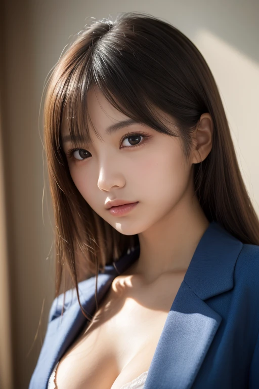 24year old beautiful girl、Beauty、Japanese、cute、beautiful girl、slim、Highest quality、Realistic、16K、panoramic、((Best Quality, 8k, Masterpiece: 1.3)), 1 girl, full body, slim face, beautiful woman, Highest quality detail:1.2, Realistic, 8k Ultra HD, High resolution, One Girl:1.2, The Super detailed, High quality textures, Intricate details, detailed, Very detailed CG, High quality shadows, detailed Beautiful and delicate face, detailed Beautiful and delicate eyes, Depth of written boundary, Ray Tracing, 20th Generation, Cute K-Pop Girls, The Face of Ulzan in Korea:1.1, Narrow Face, URZAN-6500-v1.1:0.6, Pure Eros Face_v1, Glow Eyes, cheek, Glossy Lips, Perfect body,、Cleavage、 Brown Hair、ponytail:1.1, street, particle, View the viewer, Photorealistic:1.4, Super detailed, Photo Real, 4K 8k Ultra HD Full Color RAW Photos, Fujifilm(Medium format:1.2), hasselblad:1.2, Carl Zeiss:1.1, Incredible dynamic range photography(utility_art:Smoose-768:1.1), High resolution, High pixel count, Clear detailed, Clear images, Natural color reproduction, Noise Reduction, High fidelity, quality, Software Improvements, Upscaling, Optimized Algorithms, Professional-level retouching、((Shibuya Ward, Tokyo))、On the way to shopping、((Highly designed and stylish clothes))、((Classic tailored suit: Boxy tailored jacket and pantsuit、Power dressing))、Large Breasts、Smile a little、Shooting from a distance