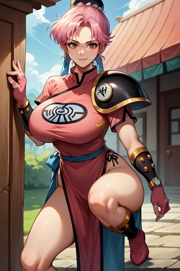 alone, masterpiece, highest quality, Super detailed, realistic pictures, NSFW, gore, Violence, STANDING BY WOODEN POLE, iron collar,(arm_behind_your_return), Chunli, From SF2, bun hair, Pan with lid, China dress, chai pao, blue clothes, puffy sleeves, brown pantyhose, white obi, (Torn:1.3), black hair, large drooping chest, thick legs, teardrop, break, It was scary, injury, (many wounds and lacerations on the body and face:1.2), blood splattered on the face, (((The forehead and cheeks are swollen:1.1))), ((I got a bruise on my face:1.2)), (((Eyes are swollen and almost closed:1.3))), drooling, Spitting laxatives, prison, cinematic lighting,