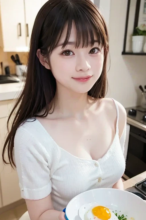 (small breasts:1.3), (perky chest:1.1), (pointed chest:1.0), (Pudding cake magazine cover:1.3),(from above:1.0),(from side:0.9),masterpiece, 1girl, Amazing Cleavage:1.1, thin waist, big ass, Raised sexy, small breast: 1.3, sexy posed cleavage:1.2,solo, open mouth, have a cute grass of cute beergrass,bronde hair, dark blue eyes, dress, bare shoulders, jewelry, collarbone, sidelocks, hairband, earrings, indoors, off shoulder, sweater, arms behind back, plant, short hair with long locks, gild hairband, sweater dress:1.2, off-shoulder sweater, red sweater, dark gord hair, big side hair, very long side hair,is rendered in (masterpiece: 1.2, best quality), with (ultra high resolution) and an exquisite (depth of field). This masterpiece is not only visually stunning but also tells,A scene of cooking in the kitchen in the classroom ,looking at viewer,