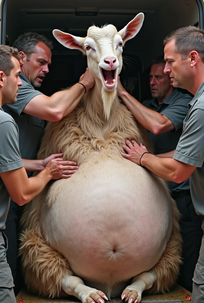 (((duo))), ((((((human, anal, feral goat, leaning on bed, goat tail, raised tail, hands on butt, feces anal, back to back, women on goat)))))), (((((butt focus, standing, bedroom, excessive feces))))), wide hips, legs wide spread, wide shot, close-up, Wide-Angle, masterpiece, high details, high quality, best quality, highres, HD