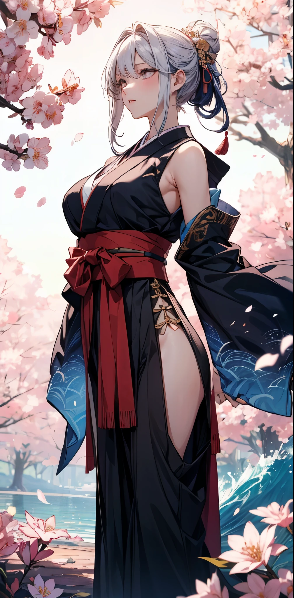 Sexy nine tailed kitsune girl. Big boobs. Big ass. Almost . Sexy kimono. Nine fluffy tails. Lots of colors.