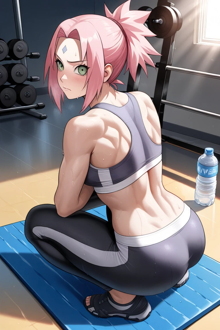 Mobile legends Character Benedetta Wearing Yoga Pants Showing her ass