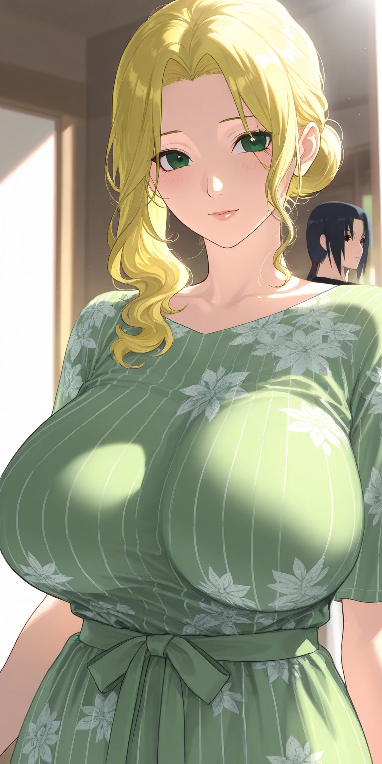 (score_9_up, score_8_up, score_7_up), (masterpiece, best quality, ultra detailed, intricate details, source anime, high resolution, smooth lines), kitagawa marin, 1girl, solo, long hair, breasts, looking at viewer, smile, open mouth, saliva drip, bangs, blonde hair, large breasts, red eyes, navel, cleavage, jewelry, medium breasts, multicolored hair, earrings, choker, necklace, black choker, piercing, small shota, shota, hug, woman and shota hug, suck nipple, shota suck nipple woman, bit nipple, massive milking drip, nipples milking, wet with milk,