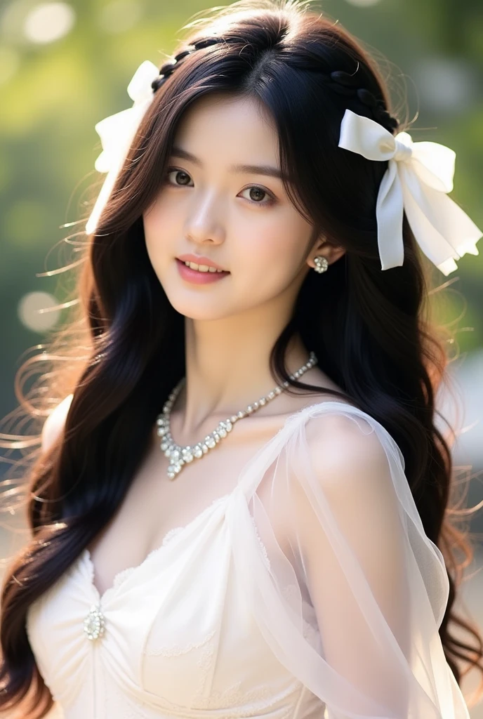 Ulchan-6500-v1.1,(masterpiece, highest quality:1.3), (Ultra-detailed 8K:1.2), (hyperrealistic:1.35),(Raw photo:1.2),highest quality, High resolution, wallpaper, realistic, bright lighting, professional lighting, face light, smooth lighting, BREAK Japanese women, 20-year-old, cute, action, gravure, sexy, wearing , super beautiful, beautiful skin, beautiful and detailed eyes, detailed face, slim, moderately, clean long hair, brunette hair, dark brown eyes, look at the camera, (full shot:1.3), (european gothic cityscape:1.3),(lace dress:1.3),