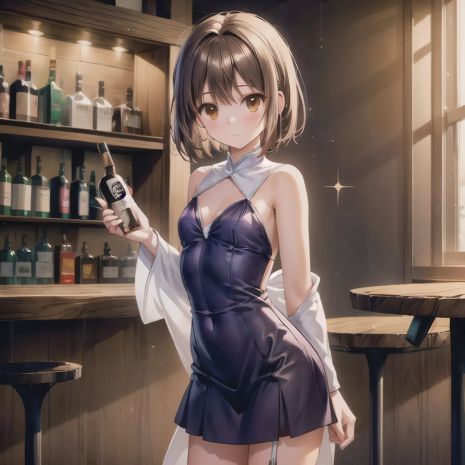 sc1, couch, scenery, table, indoors, night sky, low_light, depth of field, from from side, sitting,, ultra detailed, masterpiece, best quality, aesthetic, detailed,, solo, soft smile, light smile,

highest quality、超A high resolution、(Photorealistic:1.1)、masterpiece、One Girl、、Shiny silk cabaret dresake、eye shadow、Heavy makeup、Shiny Pin Clip Stick))、Stiletto heels、　Cabaret Club、Hostess、Nightlife

(trouble girl:1.5)