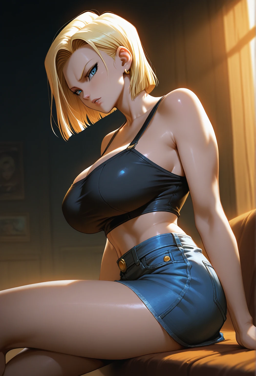 (((slim body type,figure,solo, , pregnant, (((meesh,hoodie,hood, shorts, navel,hood down,))),(((and18, android 18, blonde hair, Blue eyes, short hair, ))),((masterpiece)),high resolution, ((Best quality at best)),masterpiece,quality,Best quality,((( Exquisite facial features,Looking at the audience,There is light in the eyes,(((angry,Serious))),))),型figure:1.7))),(((Light and shadow,Huge round breasts))),(((Looking at the camera,kame house in background,)))