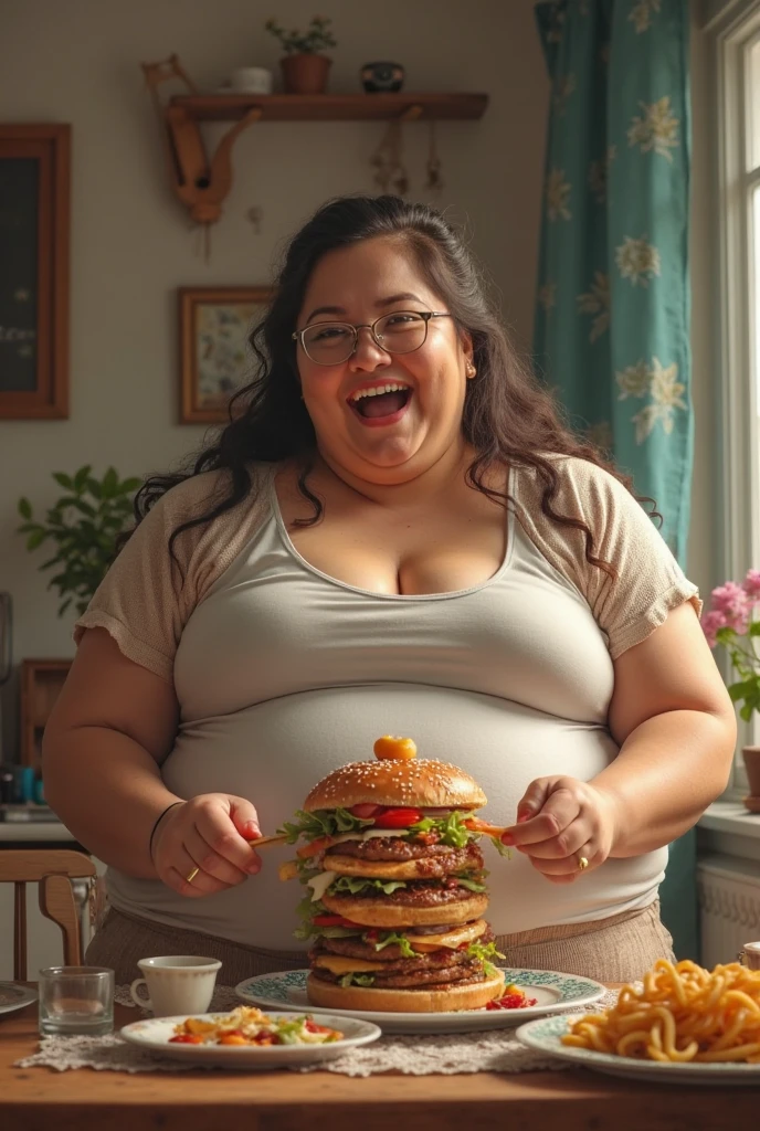 Make a fat girl. She's hungry.Disney Drawing Type
She's eating hamburger
Quality: Pixar, 3D, Disney