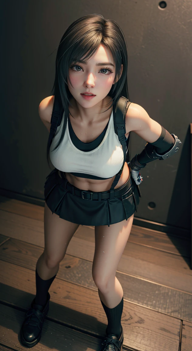 Tifa Lockhart is captured and sexually pleasured by the beast.., (((とても美しい15 year old girl))), ((highest quality)), ((masterpiece)), (realistic), perfect face, ((white crop top, elbow pad, fingerless gloves, suspenders)), 8K, ultra high resolution, (Photoreal:1.4), golden ratio, ultra high resolutionの写真, (complete limbs), (normal limb), (膝をつくopen leg pose), Sigma 85mmF/1.4, 50mm Lenac lighting, hyper real, Clothes that are too close to the skin, (perfect limbs), beautiful thighs, ((Don'Do not wear anything on your lower body)), thin eyebrows, nffsw, RAW photo, Too cute face, 1 Japanese female, thin, thinウエスト, (raise your arms), ((exposed lower body)), Tifa Lockhart gets licked all over, young and cute little face, lots of sweat, ((anatomically correct limbs)), The costume sticks to the skin too much, thin美女, セクシーな15 year old girl, penis inserted, detailed crotch, ((complete limbs)), Clothing that fits your skin perfectly, (gasping face), sweaty and wet:1.4, (Full body photo from the top of the knee), (open leg pose,), ((beautiful thighs)), 15 year old girl, not wearing underwear, ((anatomically correct limbs)), Tifa Lockhart captured by the enemy, Love juice drips from the crotch that spreads from side to side..