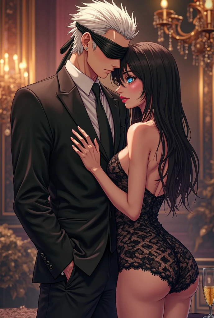 a girl,solo,highly detailed beautiful face and eyes,standing,leaning forward,
nsfw,1boy,1girl,(girl hands on the wall:1.4), (back focus:1.2),boy grab her ass, bare back,from behind, hetero,(back standing sex:1.5),(intense sex to intense hips shake and intense thrust:1.4),alluring move, exposed sex drive,(penis inserted in pussy:1.3), ((sexy Paradise Kiss cosplay)), bell-shaped skirt, petticoats, high neckline, puffed sleeves, (( very detailed lace)), ((very detailed embroidery)), intricate details, choker, ((large sparkling Paradise Kiss jewelry)),(masterpiece, highest quality, highest quality, Official Art, beautifully、aesthetic:1.2), (1 girl), Highly detailed eyes, (Sheer mini dress:1.4),garter belt, Alice Shoes、Natural light、Shining Girl,Flower Hair Ornaments,Big Breasts
