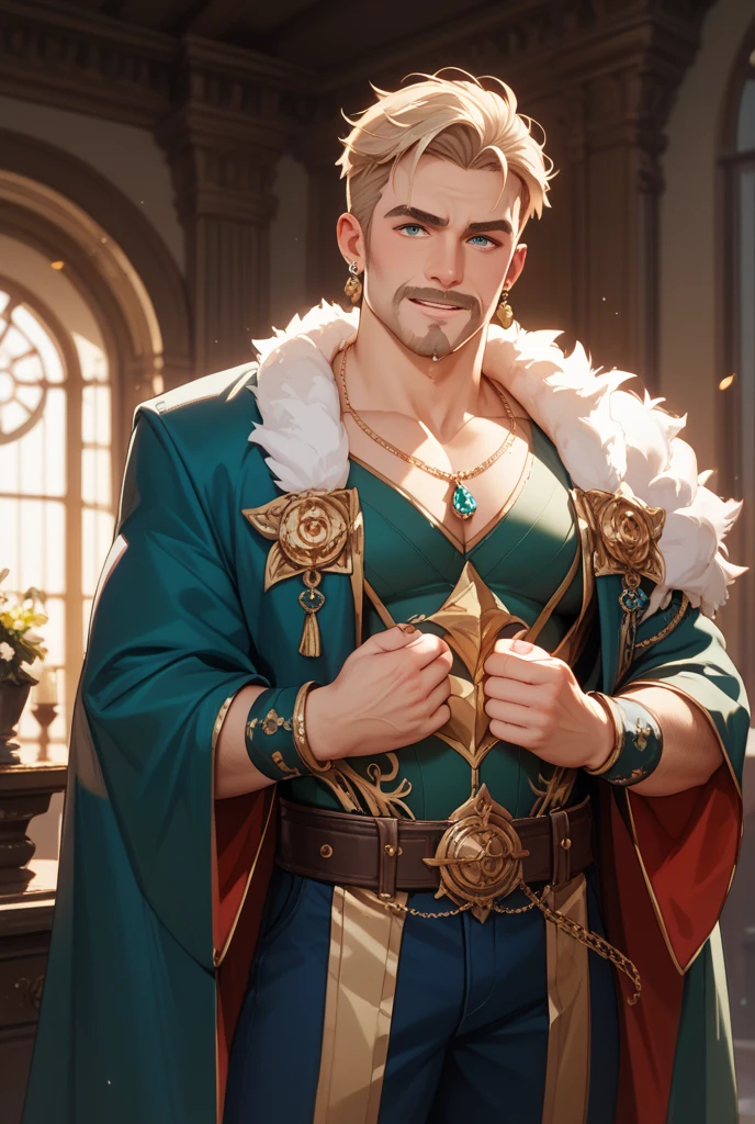 (masterpiece, top quality, best quality, official art, beautiful and aesthetic:1.2), boy, handsome, extreme detailed faces, (fractal art:1.3), colorful, highest detailed, (perfect face), shiny skin, HDR, cantarella, extremely detailed surroundings, detailed clothes 