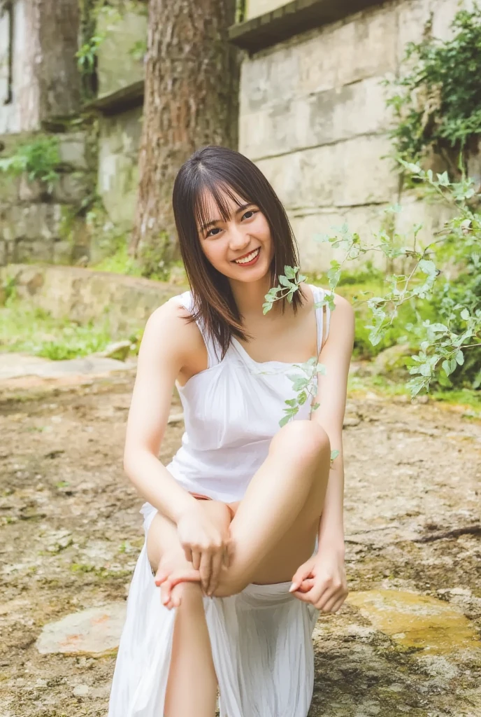 (8k、RAW Photos、Highest quality、masterpiece:1.2)、(Realistic、Realistic)、1 girl、Japanese women、30 years old、((whole body、Large Breasts、Black pubic hair、whole body、View from the front、 Girls))、((Squat))、((Wet Panties、Wet and see-through panties、Black pubic hair、naked ))、smile、White underwear、No pants
(((NSFW)))