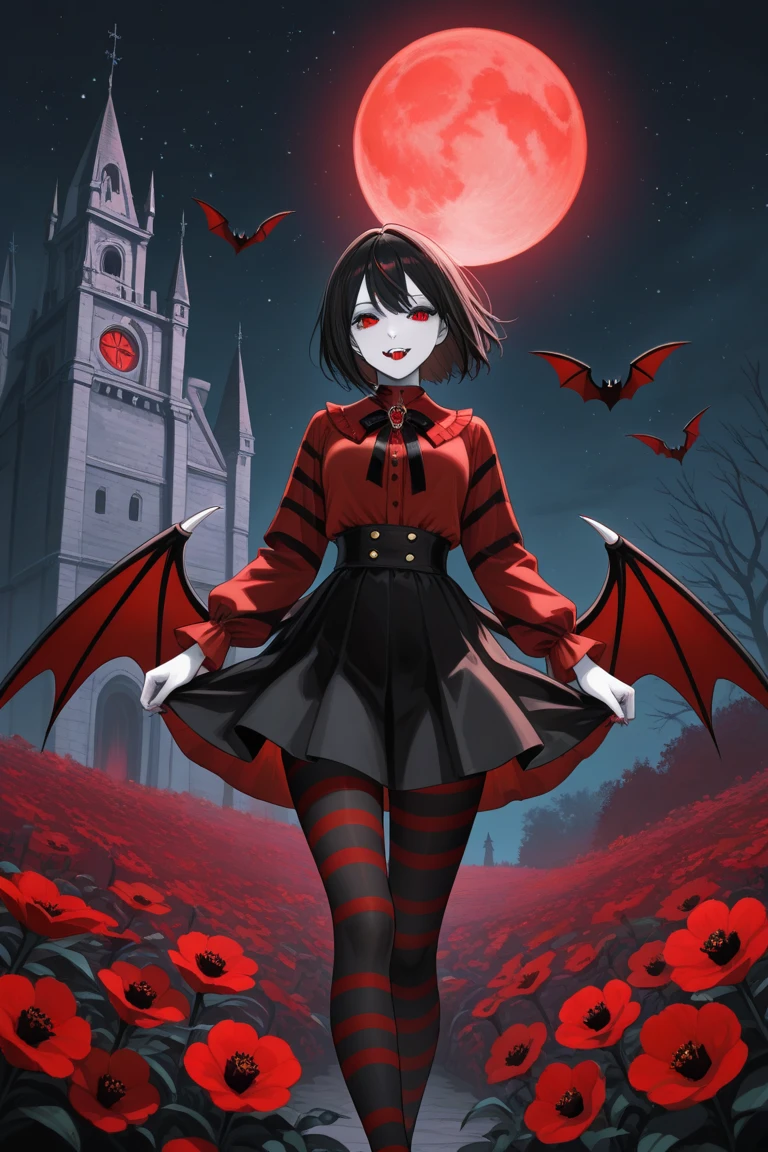 (Highest quality,4K,High resolution,masterpiece:1.2),Very detailed,Realistic:1.37,Spooky altar background,Dark fantasy,Red color scheme,Ominous atmosphere,Eye-catching,Storytelling,anatomy,Anime Style,Concept Art,beautiful細部までこだわった顔と (((Red eyes ))),A terrifying ritual ,Satanic Ritual,Premature death,inappropriate behavior,クレイジーなsmile,Scythe Face,Girl Monster, beautiful, Delicate facial features, Sharp Eye, Sharp Fangs, pale skin, Thick chain, Dark Background, Cinema Lighting, Dramatic Shadows, Gothic style, Gloomy atmosphere, Dark fantasy, One Girl, , Please open your mouth wide, Open your mouth and baring your teeth,Sharp teeth like a beast, Wide lips, very wide mouth, Vermilion cheeks, ,(Blood splatter:1.4),Scary smile, smile,Fallen angel design, Twisted smile、Bloody、bleeding from the head,,,,,、Blood splatter、,(Blood splatter:1.4),Crossbones, skull,Horror Style, ((Fantasy Fallen Angel Costume)), ((Flowing black hair)), ,(Blood splatter:1.4),Female curves, Sexy flat stomach, Perfect hands, Perfect anime face, ((White Lolita Dress)), Are standing, ((邪悪なsmile)), ,(Blood splatter:1.4), Steam circulates, Moonlight Illumination, night lighting, disaster々new devil horns,,(Blood splatter:1.6),アニメFallen angel design, Twisted smile、Bloody、bleeding from the head,,,,,、Blood splatter、,(Blood splatter:1.4),Crossbones, skull,Gothic architecture、Western architecture、Fantasy World、,Victorian cities, Skeleton Gas Light,Absurd, High resolution、 ((Tabletop)), ((Highest quality)), (Very detailedな), ((Very detailed)), (beautiful), ((pretty girl)), (NFSW:1.8), alone,(10 years old:1.6)、(world'The most terrifying and creepy demon girl:1.5)beautiful face、Whole Body Ezbian、pale, Beautiful Skin、beautiful黒の髪、Smiling Kindly、Dark building ruins、(snow white'Frill dress:1.3)、(The dark ruins are stained with blood:1.3)、Low angle full body shot、(少女は血の海の中にAre standing:1.5)、(The ground is full of blood:1.3)、(The girl lost a lot of blood...:1.3)、)、(クレイジーなsmile:1.6)、Spirits、(Blood dripping from the mouth:1.3)