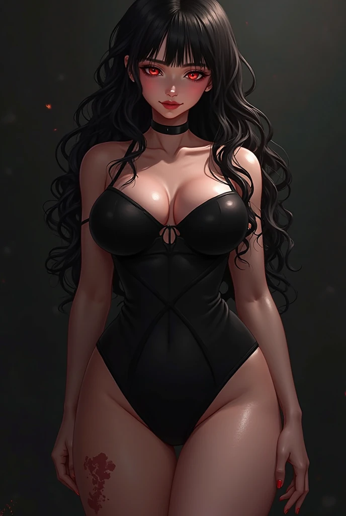 a beautiful young woman, 1girl, kim kardashian, gorgeous detailed face, beautiful eyes, full lips, long eyelashes, perfect skin, sexy expression, tight black dress, revealing outfit, standing in glamorous pose, high-end studio lighting, elegant hairstyle, photorealistic, 8k, high quality, realistic, professional photography