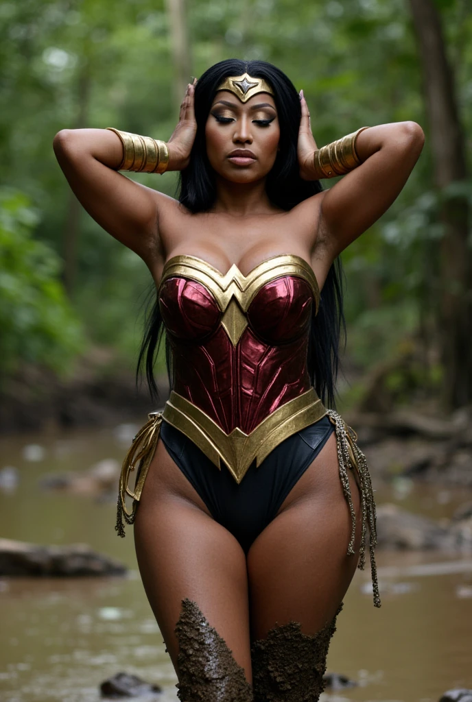 Ultra realistic, Cinematic Lights, garota negra de verdade, 16K, melhor qualidade, high resolution, atmosfera quente, atmosfera de sonho, 1 garota, 18 anos de idade, cabelo cacheado-preto comprido, franja na testa, olhos-puxados, olhar  com olhos, bonito rosto bonito, linda maquiagem, Linda boca, pele realista, pele sendo iluminada, sombreamento perfeito, vestindo uma roupa , brincos, hot corpo magro,  naturais realistas, corpo quente e magro realista, garota gostosa, sedutor, postura sensual, ancas grandes, pernas grossas, different positions in various types of angles, Texturas realistas, fundo desfocado, Profundidade, dream aesthetic, Atmosfera de sonho, cinematic lighting. 