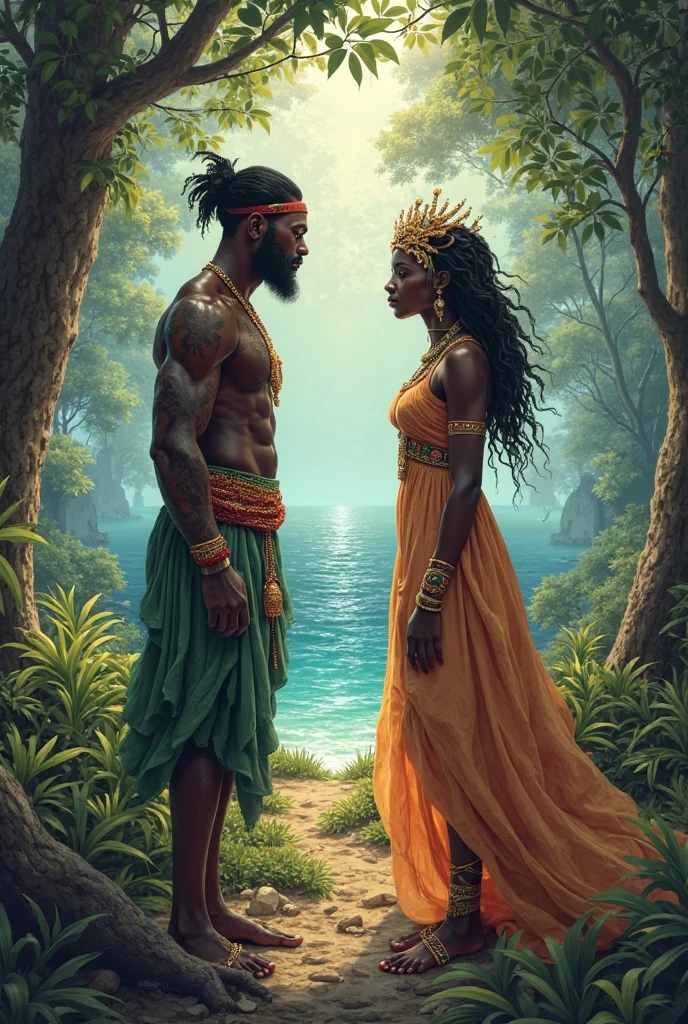 
In a vibrant African kingdom, Princess Amina falls in love with Kofi, a humble poor fisherman known for his stories and songs. Fearing her father, King Jahi, will disapprove, Amina bravely reveals her feelings and pleads for his blessing.
