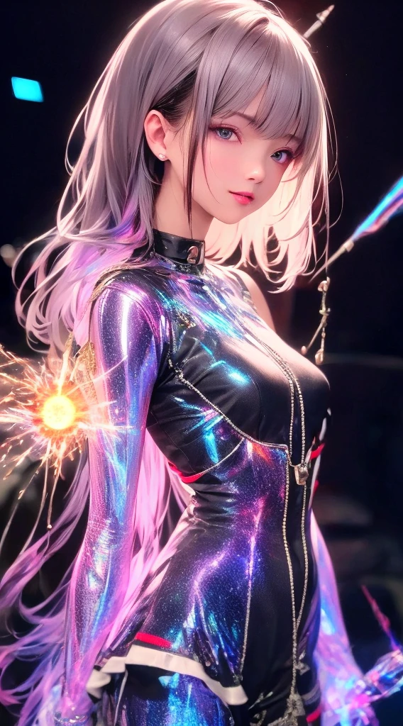Masterpiece, extra detailed, pretty girl, busty slim firm body, claw