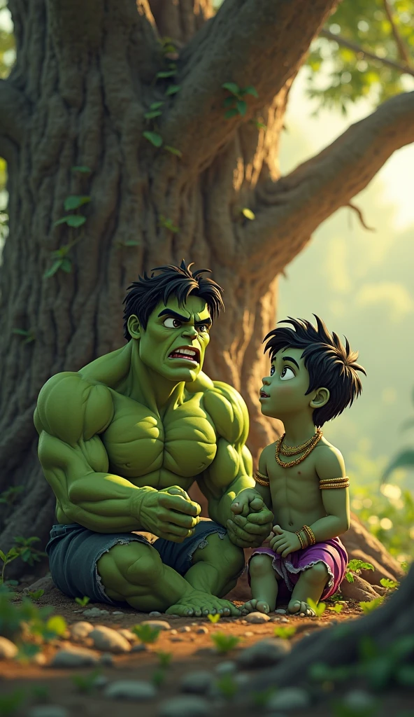 Hulk with lord shiva playing in childhood
