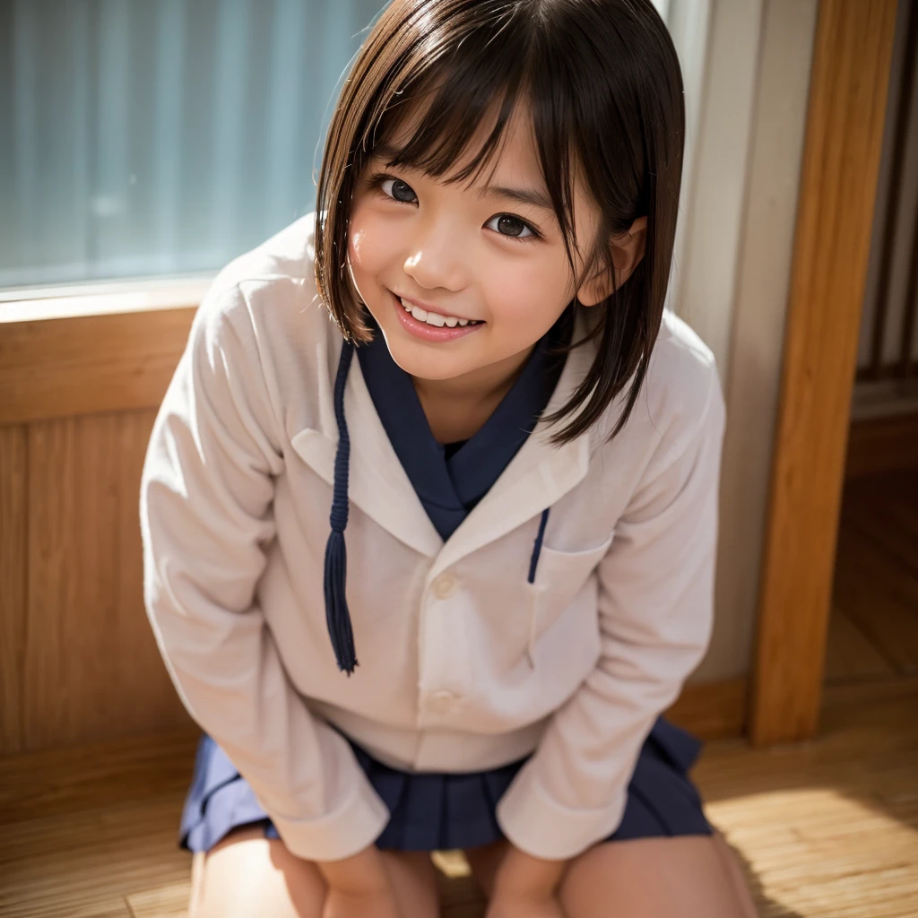 Reality、photograph、
Isoyama Sayaka、18-year-old、Sailor suit small face、No underwear、
Shortcuts,smile、
squat、Show pussy、
Spread your legs wide、