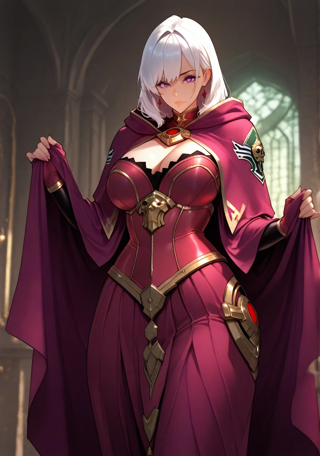 :cellshading:(anime)(manga)anime main character of a woman in a black dress, Dark witch, Astral Witch Clothing,pose (casting a powerful spell, drag slave style Lina inverse) psycho look,anime style, human :: sorceress, dark sorceress, [full body concept], anime woman, black fur wizard, witch clothes, emphasize pose and gaze, *magic skill fury ray*
