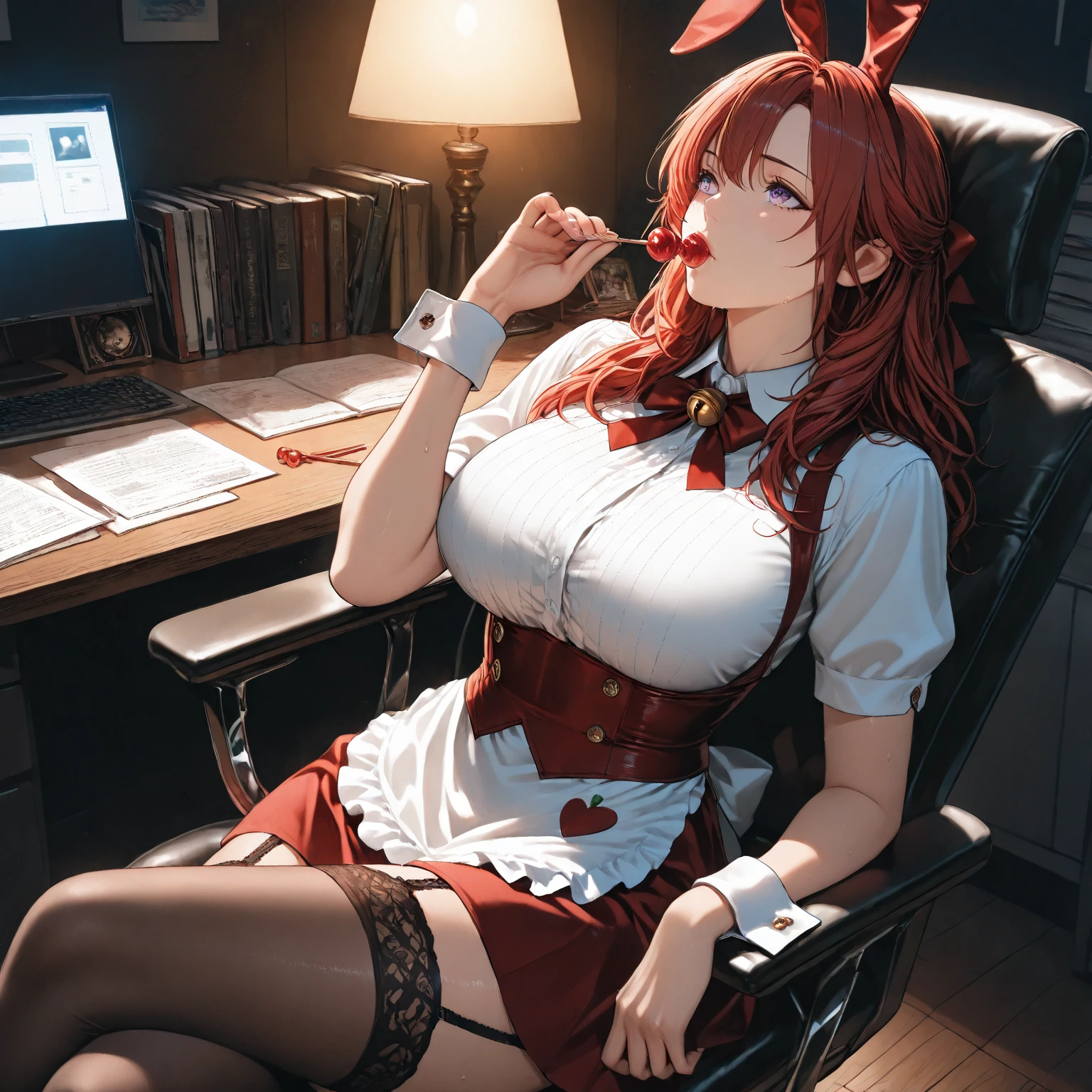 flawless,masterpiece,(male pov:1.2),pov hands, view from the bottom looking upwards
moody lighting,(unbelievably sexy takashirohiroko is drunk at work so her boss brings her to orgasm with his fingers :1.3),hetero, large breasts,(sleezy bar:1.4),1girl (takashirohiroko, red hair, round green earrings, black playboy bunny waitress uniform, black thigh highs, garters, cleavage), 1boy,(grabbing_from_behind:1.4),(fingering:1.9),(groping:1.5),full_shot,cowboy_shot,(clothed male:1.5),(open_stance:1.2),holding_bottle, nsfw, (facial expression : orgasm, blushing)