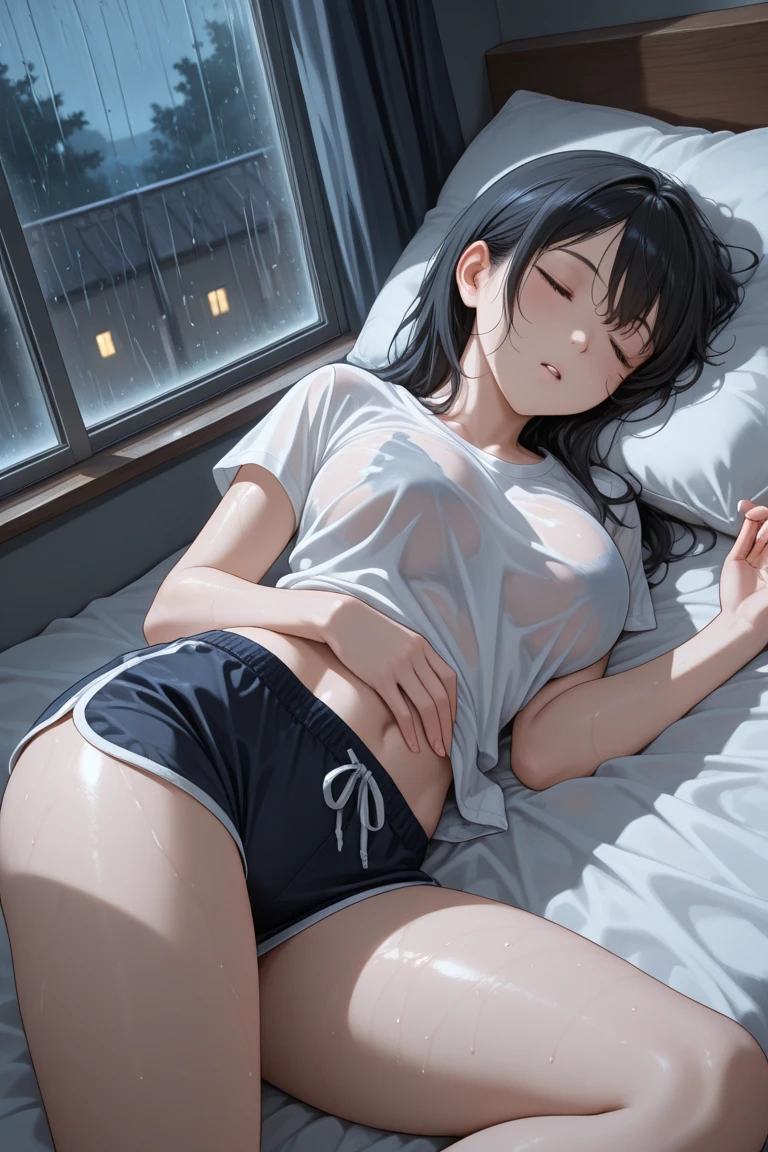 erect nipple under thin white shirt
