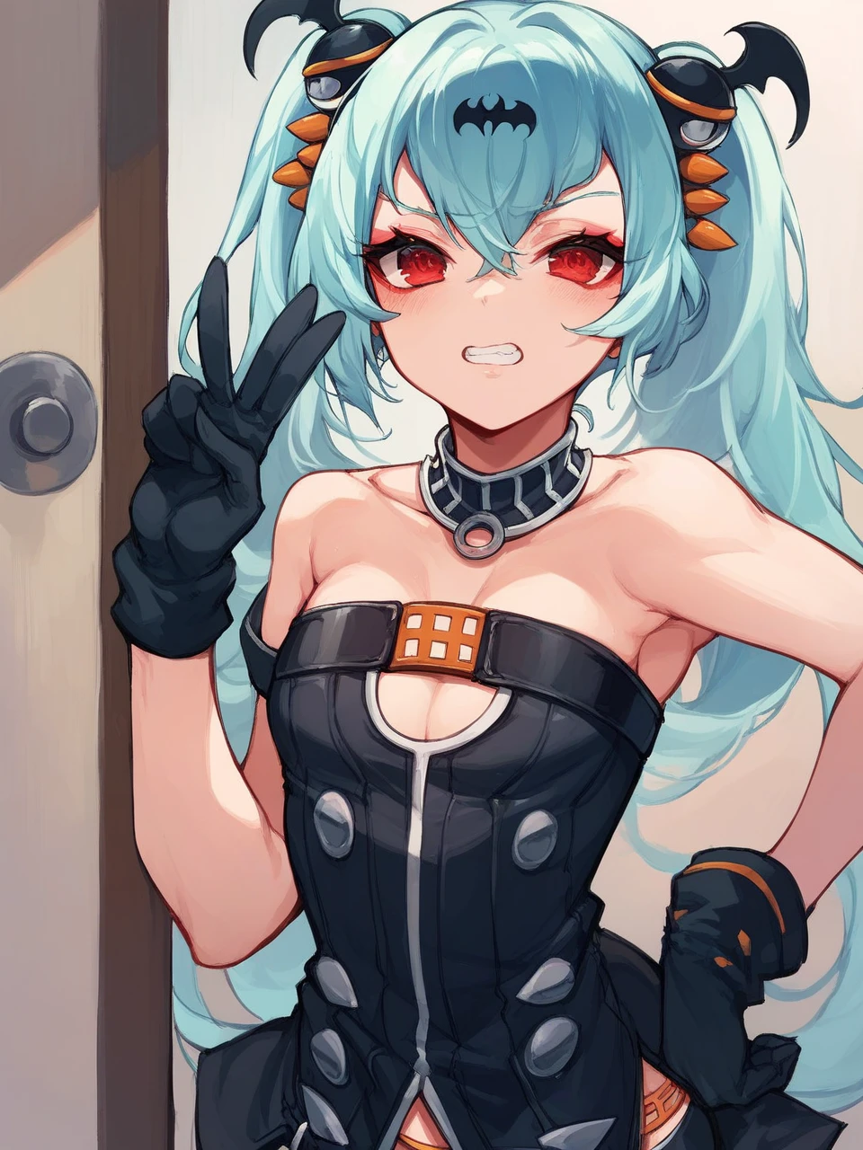 Kizi,Sit on your knees,nedium breasts,female masturbatiion,shylily,embarressed,droolng,sweat leggs,Prisoner of war pose,style of anime,depraved,dual horsetail,The tattoo