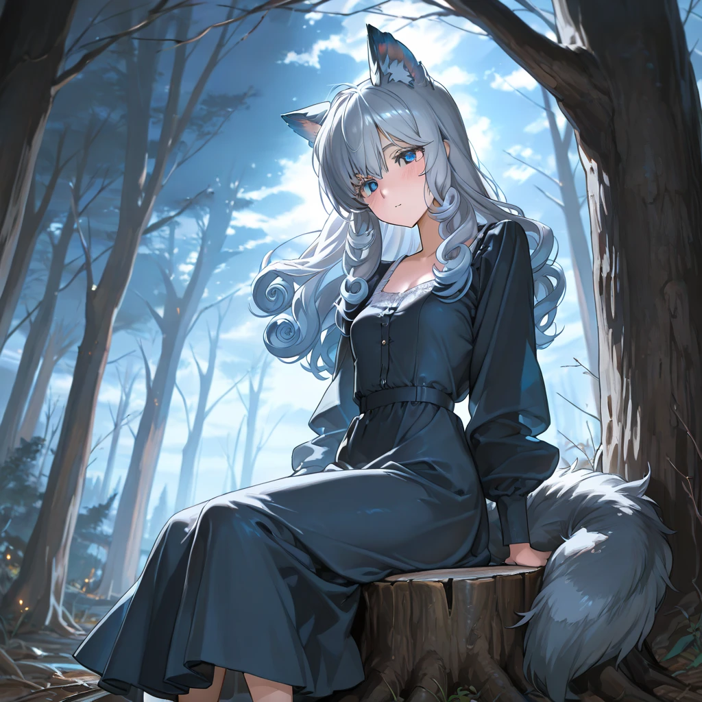 ((( white wolf ))), ((female)) sexy, uploaded to E621, beautiful and professional detailed of a anthropomorphic black wolf, ((A long, white velvet dress with thoughtfully tattered details and a necklace inscribed with an "M")) (( Morticia Addams )) (( laying in a snowy forest )), uploaded to E621, ((by fluff-kevlar, by Zackary911, by Kenket, by Kilinah, by fluff-kevlar)), detailed large green eyes, medium breast, large fluffy tail, slim toned body, ager ((18years)), ((big eyes)) solo, alarmed, surprised, skinny, extremely shy, (( embarrassed blush, front view))