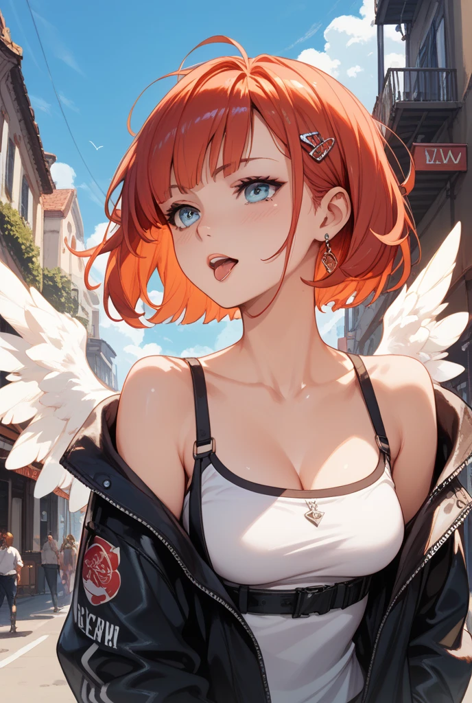 masterpiece, Best quality,Sharpness,absurdity ,1 girl, Haruno Sakura,mark on forehead, red hairband,, bracelet, I look at the viewer, (hands behind your head:1.1), smile,, medium large breasts,I&#39;m standing in the garden,hands behind your back,Close-up,upper body only , (((black latex))), (((shiny black latex))), Shiny skin 
