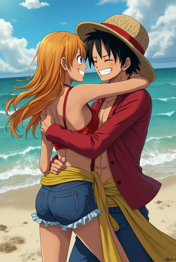 Nami from One Piece getting fucked from behind