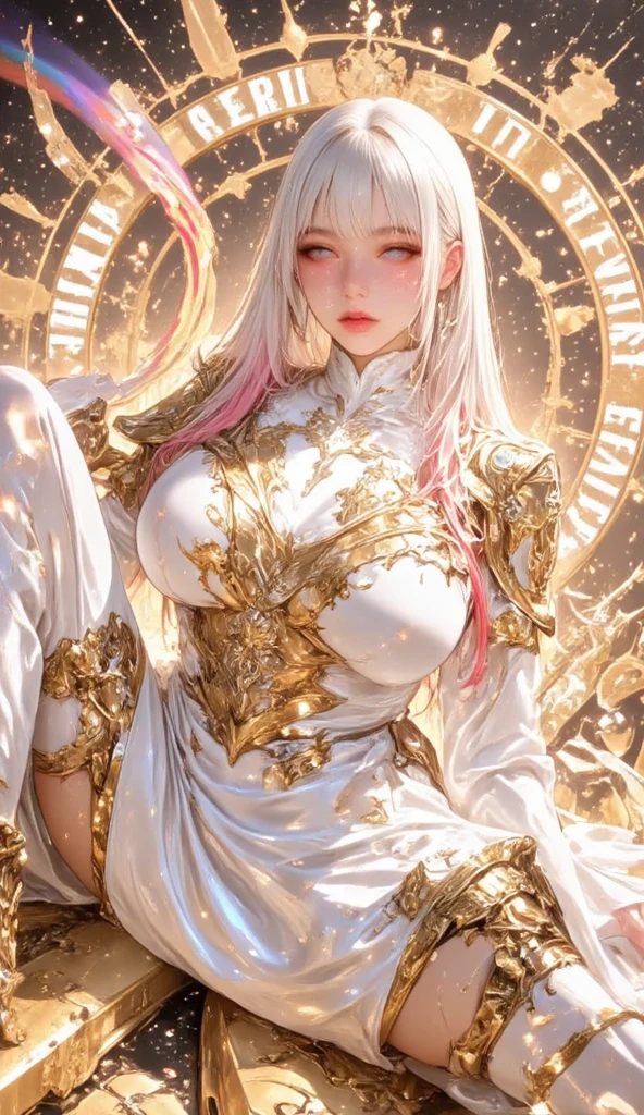 1girl,masterpiece, 8k,semi-realistic,4k,RTX,shaders,brilliant texture work, hands on breast, breast focus,huge breast,Breast kneading