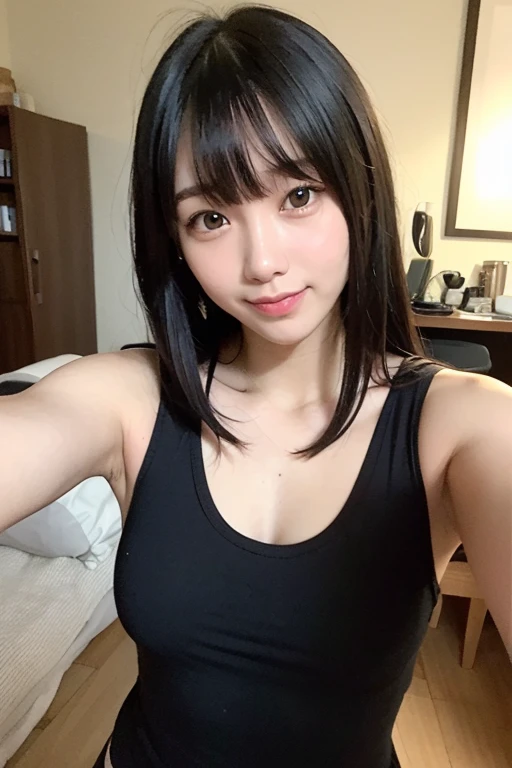 arafed asian woman with short hair, with short hair, with short hair with bangs, short straight hair, princess cut, 黒princess cutヘア, Black-haired Sui Ishida, 白princess cutの髪型, with short straight brown hair, black short curtain haircut, with a bob cut, short hair with gel, short black hair,big boobs,riding machine,spread legs,milking