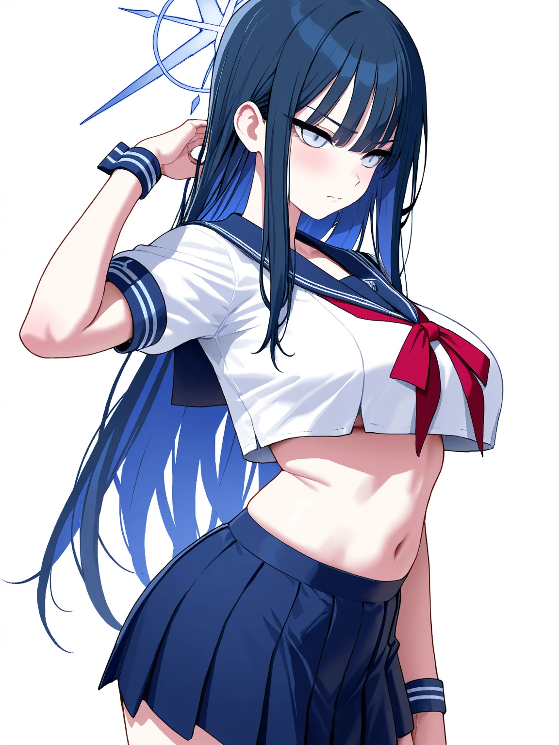 My name is Yukiko.I am a white test woman with long Sky blue hair,red eye color.I am 1.62 cm tall . My breasts measure 300 cm, my waist 40 cm and my hips 200 cm. Dressed in a tight low-cut pink blouse along with short black shorts . With big breasts 300 cm