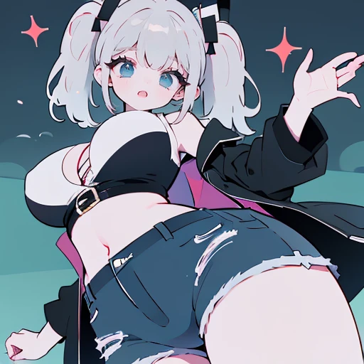 masterpiece, best quality, HuTaoV4, 1girl, solo, blush, twintails, long hair, hair between eyes, ((streetwear clothes)), city, outdoors, night, movie poster, extremely detailed 8K, smooth, high resolution, ultra quality, cinematic lighting, ambient occlusion, hd, 2k, 4k, 8k, 16k, extremely detailed anime, detailed faces, perfect composition, wide shot, atmospheric lighting, very sexy, lift skirt, random low back angle, uncensored, nsfw, sin censura
