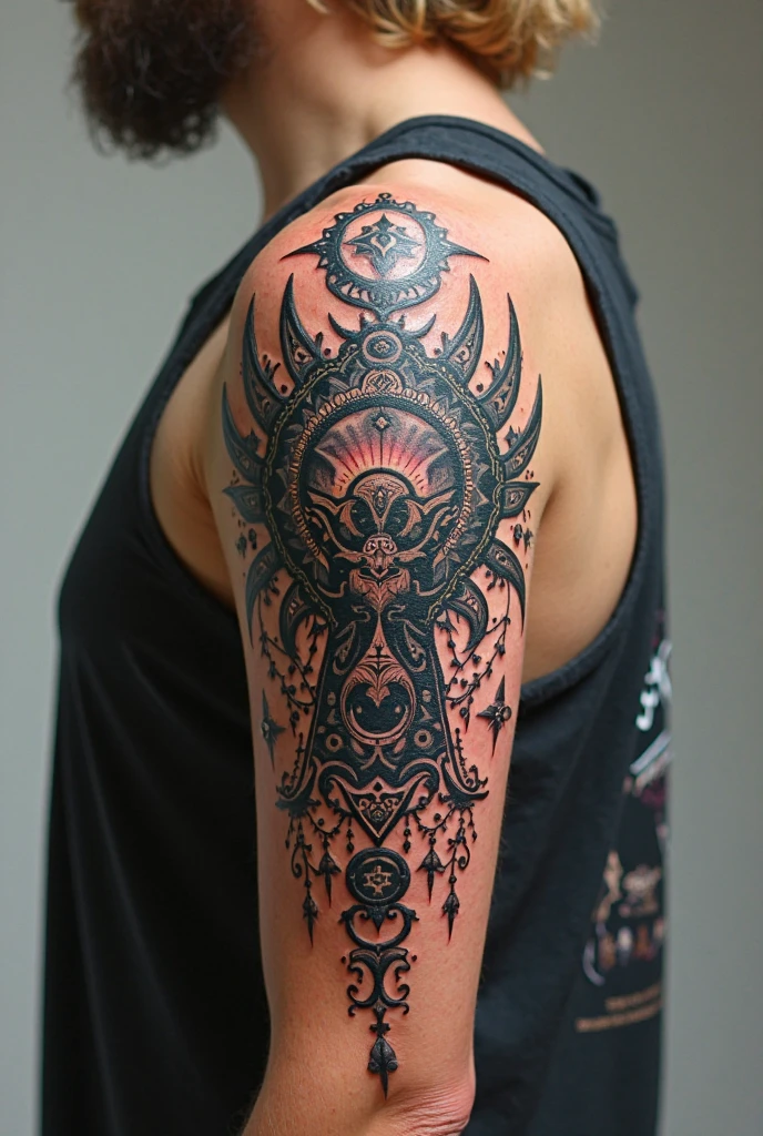 Attract money tattoo for man&#39;s arm