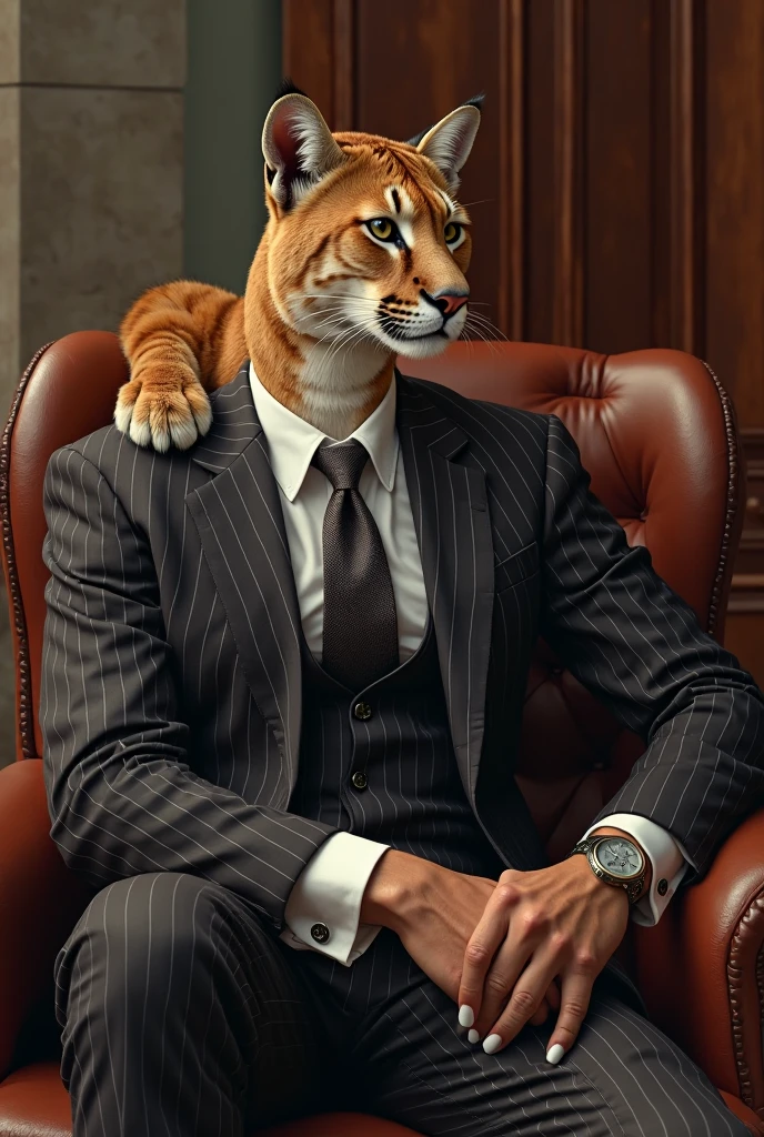 Inside the suit lion office，hyper HD，Masterpiece-quality fine picture quality，Clear skin texture，high detal，Best picture quality，high high quality，A high resolution，Lion's paw。