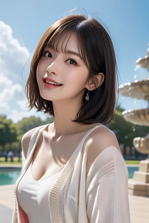 korean woman, (masterpiece, pretty person, polluted smile), virtual youtube, detailed skin texture, detailed cloth texture, beautifully detailed face, masterpiece, collarbone,