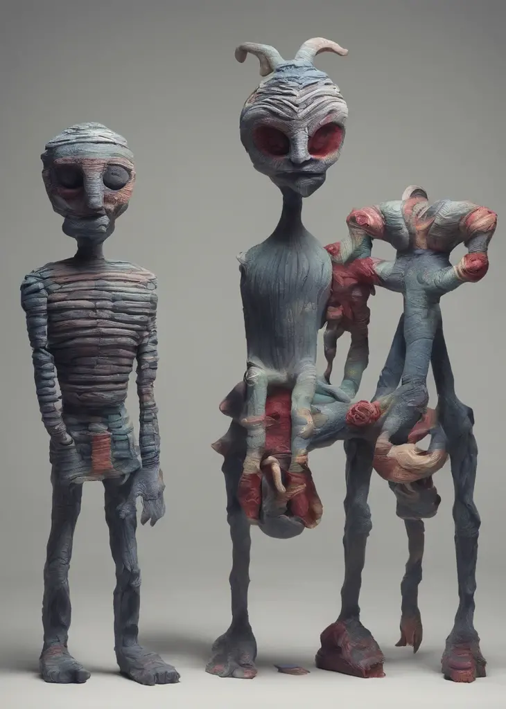 Strange monsters in a fantasy world,Blood,Moon Night,中景 the scene is,Full body like, highly detailed surreal vfx,oc rendered,Shot with 70 mm - AR 16:9 --q 2 --s 1000