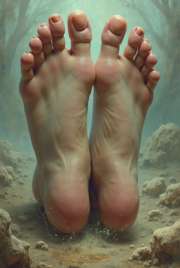 Feet in the mud