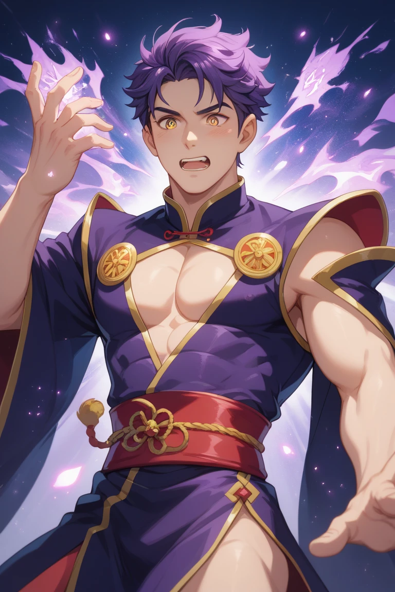 (A young adult male brunette mage with huge manly pecs is doing magic tricks and summoning magic forces having his nipples tweaked as he orgasms), NSFW, hentai, male wizard, nipple tweaking, (mage’s lactating nipples are being tweaked:0.4), lactating nipples, ((blushing and orgasm:0.1)), ((male’s nipples tweaking:0.3)), ((art inspired by Elana champion of lust hentai game:0.2)), ((dynamic pose)), ((the background setting is inside the mage’s house:0.2)), ((sex magic:0.2)), 