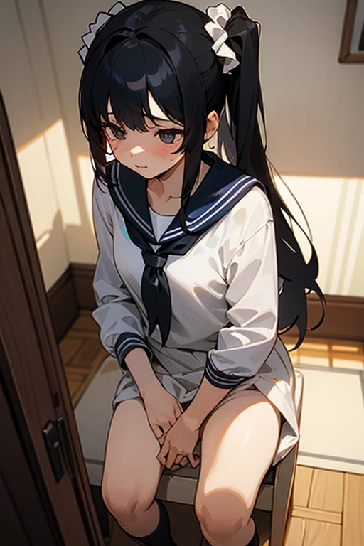 The place is a private toilet room、Black hair、poneyTail、embarrassed from、look up to、Excretion、15 year old woman、The whole body is visible、frombelow、Sailor Clothing、from the front side、The place of the double piece with open legs is a private toilet、Black hair、poneyTail、A smile、embarrassed from、look up to、Excretion、15 year old woman、The whole body is visible、frombelow、Sailor Clothing、from the front side、Double piece with open legs waiting to start、turn