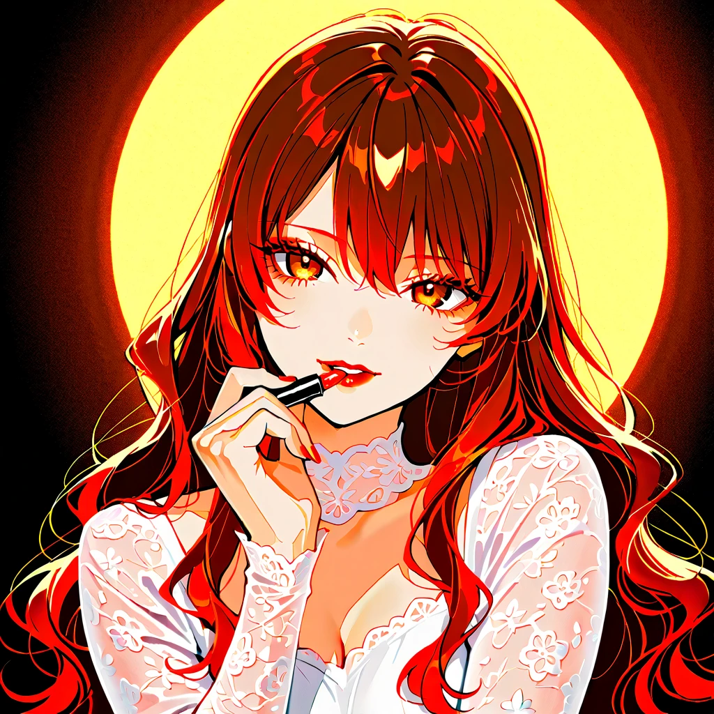 (exaggerated light:1.2),portrait,cat girl,lace,ribbon,(masterpiece, sidelighting, finely detailed beautiful eyes: 1.2), realistic, glowing eyes,origin hair,long long hair, lustrous skin,pink hair,solo, embarassed,exquisite,beautifly,cleavage,garden background,big big flowers,flying petals,Strapless,Exaggerated color matching,hide hands,no hands,