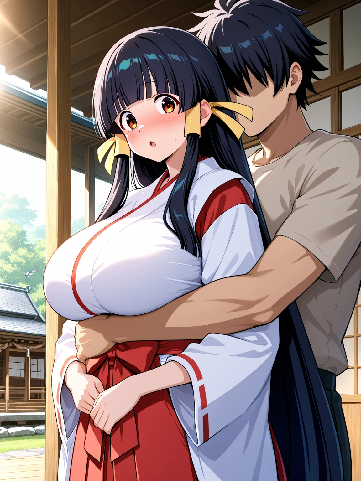 Japan in the Edo Period A 12-year-old princess with long, straight, black hair in a princess cut、Crying and glaring。 Forced to have sex with the old lord She is wearing a beautifully embroidered, ultra-shiny satin kimono.., He is on the futon with his penis between his legs. Virginity Crisis Historical drama manga style A noble princess from the Warring States period Princess NTR Thin pubic hair Royal chambers filled with sex fluids