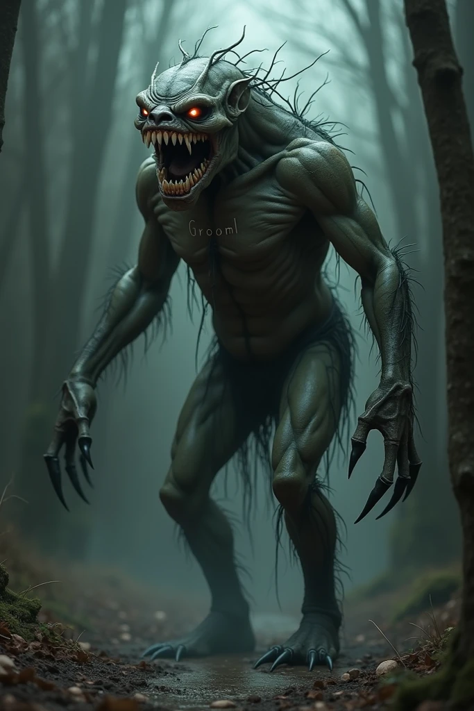 A headless Chinese-style monster with a tomahawk in his hand