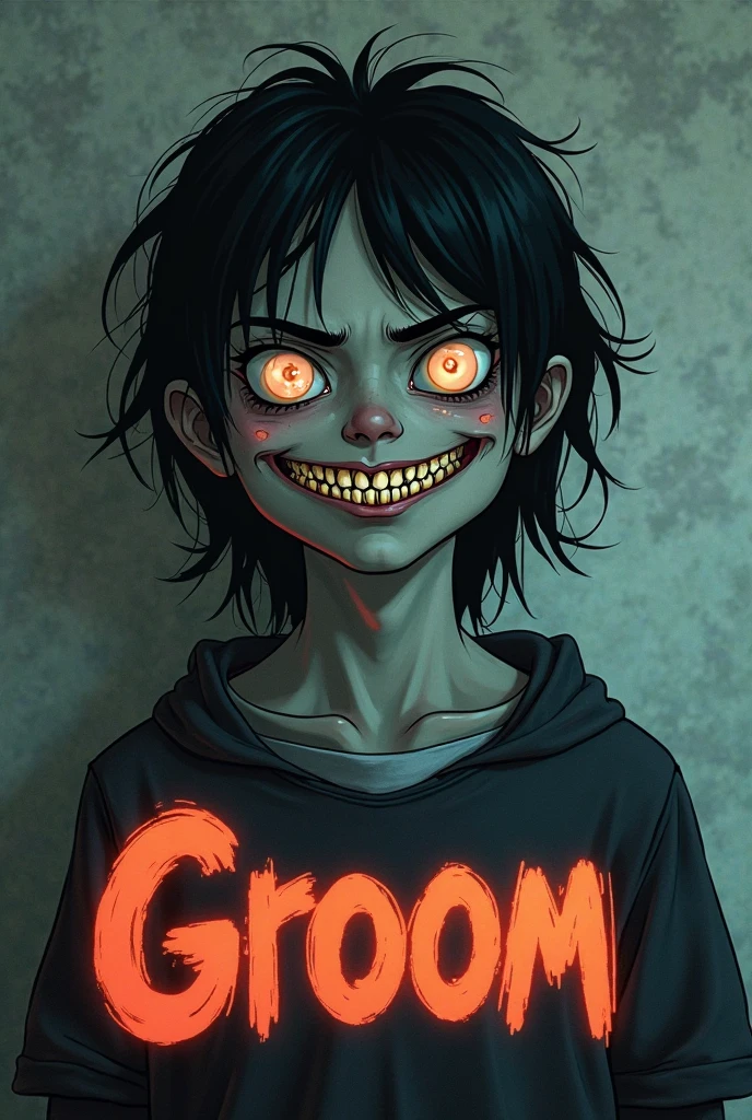 (((horror style))), illustration of a zombie vampire with his mouth sewn shut, Bill Henson, looking at the camera from the front, super detailed, Unreal 5 resolution